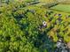 Lush, expansive aerial view of a home nestled amongst verdant trees and picturesque open fields at 580 Greenbriar Farm Trl, Siler City, NC 27344