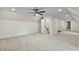 Large bonus room featuring carpeting, a ceiling fan, and access to additional areas at 580 Greenbriar Farm Trl, Siler City, NC 27344