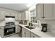 Bright kitchen countertop with stainless steel appliances, sink, and ample storage space at 580 Greenbriar Farm Trl, Siler City, NC 27344