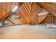 Unfinished attic space offers lots of potential for converting into an extra bedroom or entertainment area at 5912 Weather Rock Ct, Raleigh, NC 27613