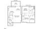 Detailed two-story floor plan highlighting room dimensions and layout, aiding in visualization and planning at 811 Fargo St, Durham, NC 27707