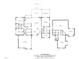 Detailed floor plan showcasing layout of main and upper levels with dimensions at 85 Rivers Edge Ct, Timberlake, NC 27583