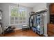 Well-organized walk-in closet with ample storage, natural light, and shoe shelves at 85 Rivers Edge Ct, Timberlake, NC 27583