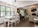 Dining room with access to both the kitchen and living room spaces at 8805 Stage Ford Rd, Raleigh, NC 27615