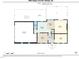 Detailed first-floor plan showcasing kitchen, dining, living spaces, and outdoor deck layout at 8805 Stage Ford Rd, Raleigh, NC 27615