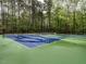 Community tennis courts sit within a well maintained and treed area at 8805 Stage Ford Rd, Raleigh, NC 27615