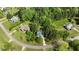A high aerial view of home on corner lot in a neighborhood at 9016 New Century Rd, Wake Forest, NC 27587