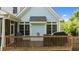 Spacious wooden deck perfect for outdoor entertaining and grilling at 9016 New Century Rd, Wake Forest, NC 27587