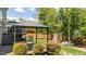 Backyard patio with a gazebo overlooking a large backyard at 9212 Linslade Way, Wake Forest, NC 27587