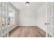 Bright office space with hardwood floors and a view of the outdoors at 000 Olivia Pope Way, Efland, NC 27243