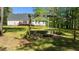 A backyard with a wooden deck and pergola at 105 Coral Ridge Cir, Franklinton, NC 27525