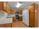 Functional kitchen with stainless steel appliances and wood cabinets, providing ample storage and counter space at 105 Coral Ridge Cir, Franklinton, NC 27525