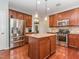 Spacious kitchen with stainless steel appliances and a center island at 111 Gathering Place Pl, Durham, NC 27713