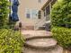 Patio area features a built-in grill, perfect for outdoor entertaining and relaxation at 111 Gathering Place Pl, Durham, NC 27713