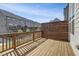 Beautiful deck with wood railing, offering privacy, and lovely community views at 1215 Corkery Ridge Ct, Cary, NC 27519