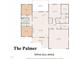 Floorplan of the Palmer home shows bedroom and bathroom dimensions at 203 Sourgum Ct, Zebulon, NC 27597