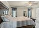 Comfortable main bedroom with stylish curtains and ample natural light at 218 Darecrest Ln, Wendell, NC 27591