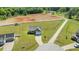 Aerial view of the home, showcasing its spacious yard and serene location at 241 Connelly Way, Zebulon, NC 27597