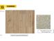 Flooring options featuring shaw LVP in layton lake driftwood and shaw carpet in avery circle 100 champagne toast at 2672 Princess Tree Dr, Raleigh, NC 27616