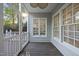 This porch features plenty of natural light and a view at 2808 Polesdon Ct, Raleigh, NC 27615