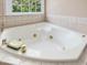 Bathroom showcasing a whirlpool tub with gold fixtures at 308 Sunset Creek Cir, Chapel Hill, NC 27516