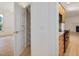 Walk-in pantry and view to eat-in kitchen with ample storage and shelving at 308 Sunset Creek Cir, Chapel Hill, NC 27516