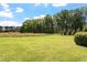 Spacious backyard showcasing lush greenery and mature trees at 3604 Stagecoach Rd, Durham, NC 27713