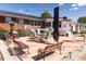 Expansive patio area with outdoor seating, perfect for entertaining at 481 Firetower Rd, Louisburg, NC 27549