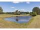 Picturesque view of a pond and bridge surrounded by lush greenery at 481 Firetower Rd, Louisburg, NC 27549