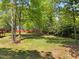 Large backyard with plenty of room for outdoor activities at 6907 Field Hill Rd, Raleigh, NC 27603