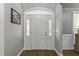 A beautifully decorated front door at 6907 Field Hill Rd, Raleigh, NC 27603