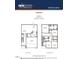 Floor plan showcasing a two-story home with 4 bedrooms, 2.5 baths and clearly marked room dimensions at 75 Landon Pl, Roxboro, NC 27573