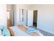 Relaxing main bedroom featuring neutral walls, wood floor, and coordinated decor at 109 S Plum St, Durham, NC 27703