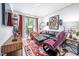 Cozy living room with stylish furnishings, rug, and ample natural light at 12 Innisfree Dr, Durham, NC 27707