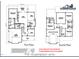 Detailed floor plan showcasing the layout of this custom home, including dimensions and room placements at 1222 Red Cedar Ct, Youngsville, NC 27596