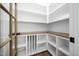 Organized pantry featuring custom shelving, a wooden countertop, and ample storage space at 1222 Red Cedar Ct, Youngsville, NC 27596