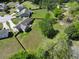 Aerial view of a home with a large backyard and fencing, providing a sense of privacy and space at 1301 Tawny View Ln, Raleigh, NC 27603