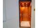 Luxurious wooden elevator at 16 Portofino Pl, Durham, NC 27707