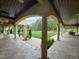 Spacious covered patio perfect for outdoor entertaining at 16 Portofino Pl, Durham, NC 27707