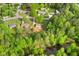 Expansive aerial view displays homes with mature trees near a tranquil pond at 1751 Riverside Dr, Hillsborough, NC 27278