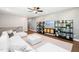 Stylish loft area with comfortable seating, a modern entertainment center, and sleek decor at 1805 Harrell Cove Ct # 180 Eldorado Fc, Fuquay Varina, NC 27526