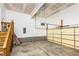 Spacious garage with overhead door and access stairs at 2106 Cloud Cover Ln, Raleigh, NC 27614