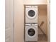 Stacked laundry machines in the laundry room at 2506 N Duke St, Durham, NC 27704