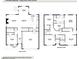 Detailed floor plan showcasing the layout of this two-story home, including room dimensions at 2749 Nettles Ridge Way, Fuquay Varina, NC 27526