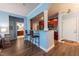 Open living space with kitchen access and a breakfast bar, ideal for casual dining and socializing at 2810 Bedford Green Dr # 207, Raleigh, NC 27604