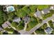 Bird's eye view of a home with expansive backyard at 311 Arlington Rdg, Cary, NC 27513