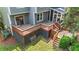 This backyard features a spacious deck perfect for entertaining and relaxation at 311 Arlington Rdg, Cary, NC 27513