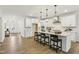 Spacious kitchen with a large center island, modern appliances, and ample cabinet space at 3297 Oakfields Rd # 1, New Hill, NC 27562