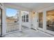 Covered patio space with outdoor lighting and view of neighboring home at 3297 Oakfields Rd # 1, New Hill, NC 27562