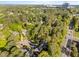 Aerial view showcasing the serene neighborhood nestled among lush greenery near a bustling city at 3316 Milton Rd, Raleigh, NC 27609